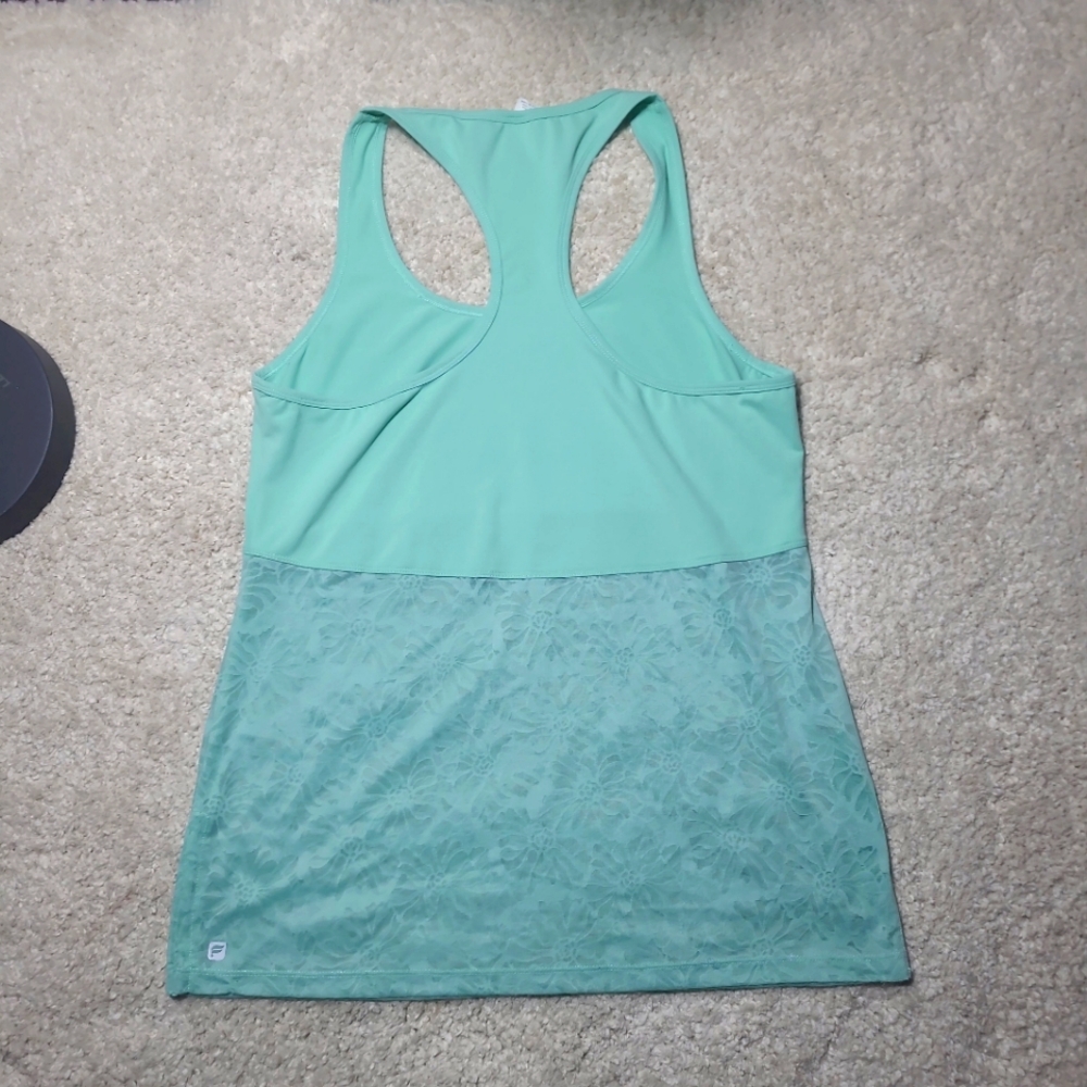 Fabletics Mint Green Racerback Workout Tank - Picture 4 of 7